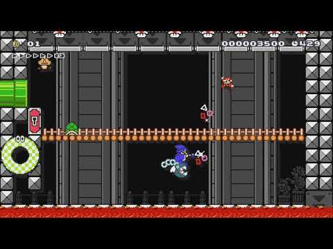 2-BOSS:Vs Kamek by Myuu - Super Mario Maker - No Commentary 1bk