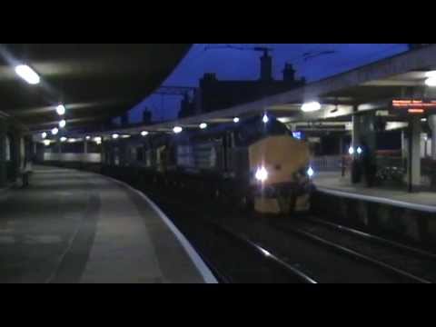 37423/37087 6K73 Sellafield - Crewe flasks at Carnforth 4th October 2011
