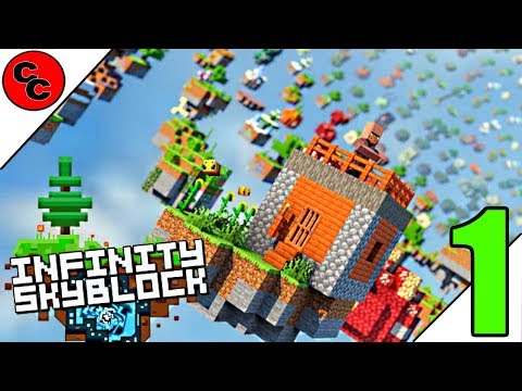 Minecraft : " INFINITY SKYBLOCK Lets Play Ep1 Getting Started "