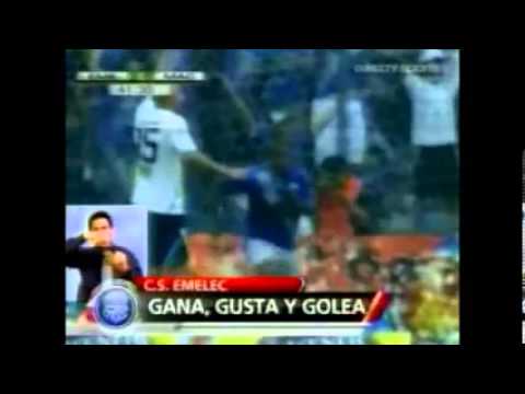 Goles Emelec 3 Macará 0