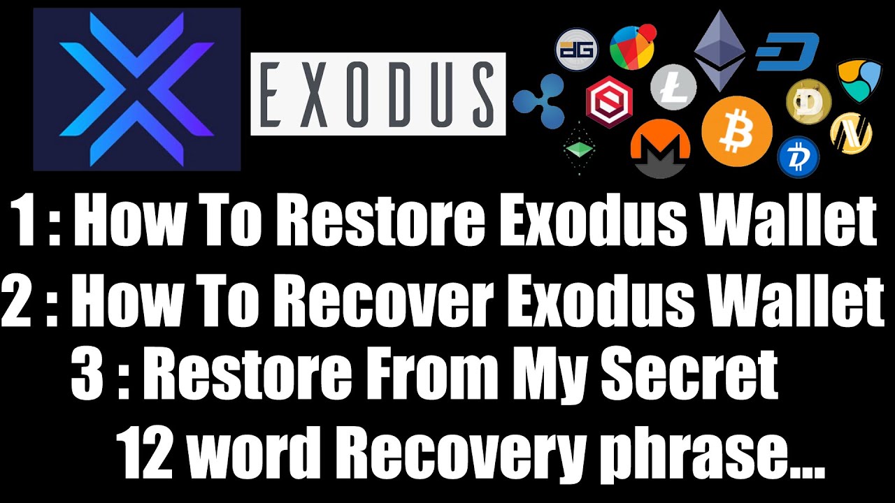 How To Restore Exodus Wallet | Exodus Multi Currency ...