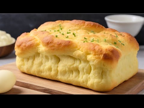 Keto Cloud Bread Loaf - Low Carb Bread Recipe - Low Carb Baking - Keto Recipes