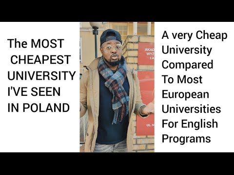 THE CHEAPEST UNIVERSITY I'VE SEEN IN EUROPE | STUDY IN POLAND |ENGLISH PROGRAMS | MOVE ABROAD