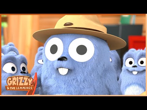 Electro Ranger Lemming | Grizzy & the lemmings | Clip | 🐻🐹 Cartoon for Kids