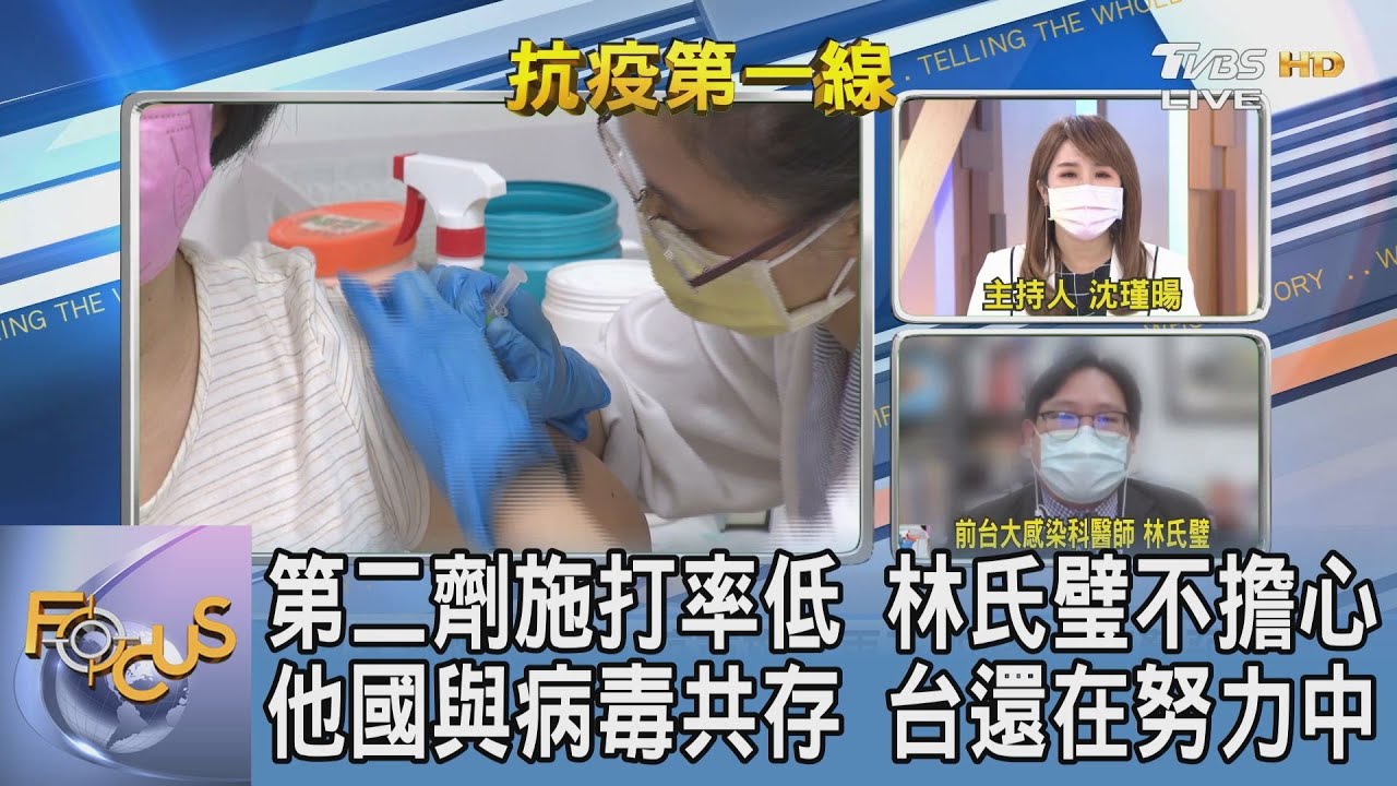 民眾擔憂!台灣完整接種率成全球倒數 林氏璧:台可以開始對第2劑急起直追
