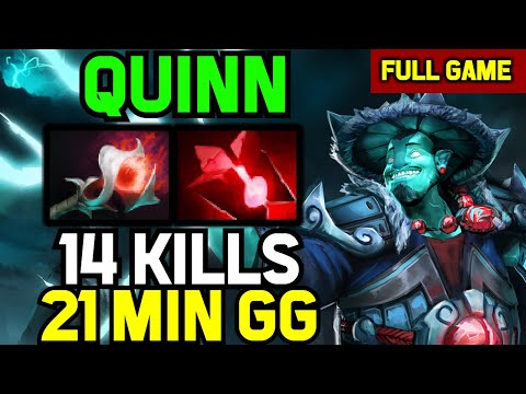 Quinn Storm spirit mid FAST ORCHID Counter vs Ember spirit - NO DEATHS