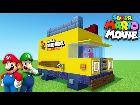 Minecraft Tutorial: How To Make A Super Mario Bros. Plumbing Van "The Super Mario Bros. Movie"