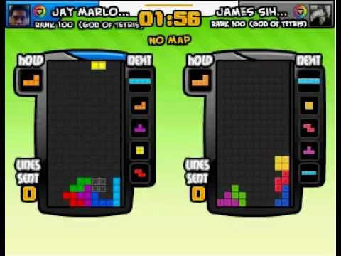 Facebook Tetris Battle - Perfect clear with 15 hits combo