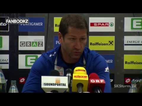 SK Sturm: Mediabriefing vor SV Ried (27. Runde 2014/15)