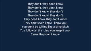 Rico Love - They don&#39;t know lyrics