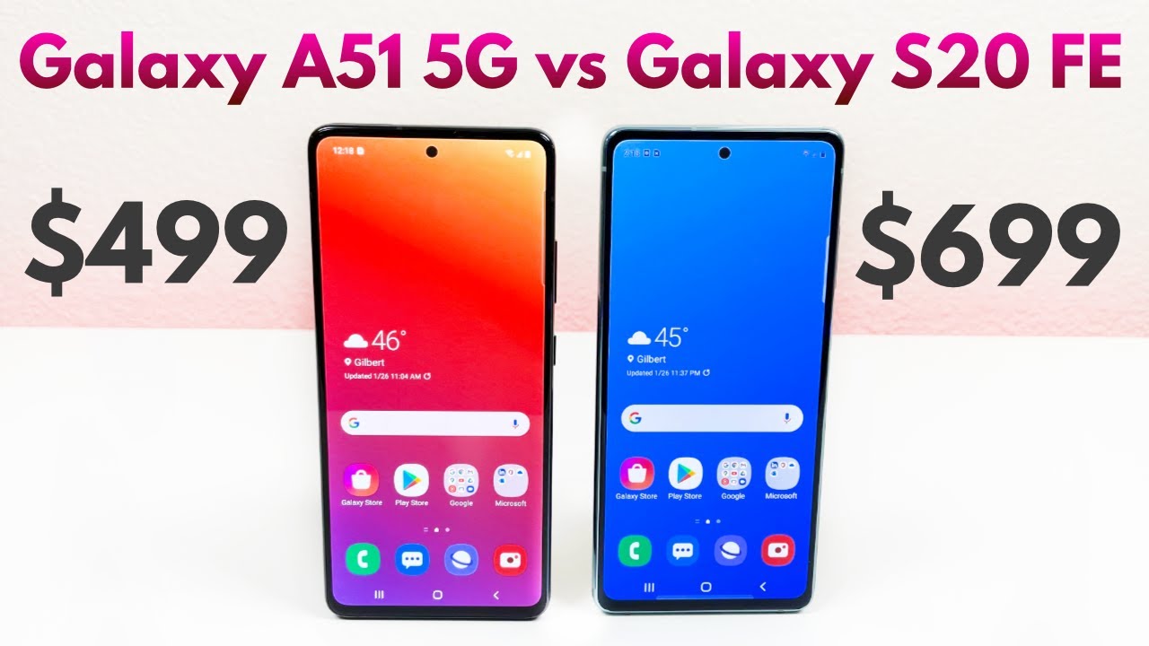 Samsung Galaxy A51 5G vs Samsung Galaxy S20 FE - (Updated for 2021)