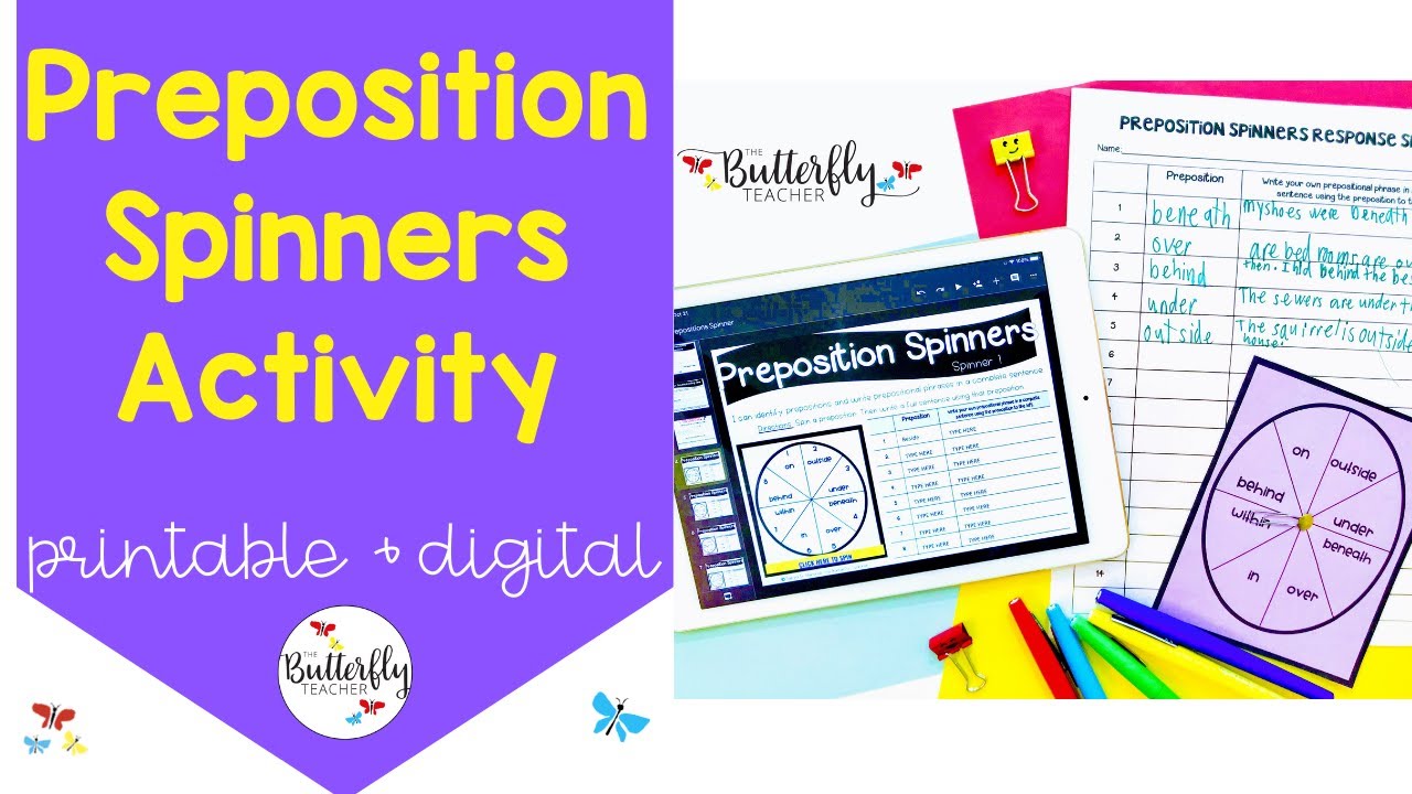 Prepositions Activity | Fun Grammar Activities for In-Class & Distance Learning