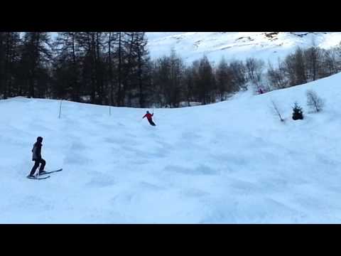 old style skiing