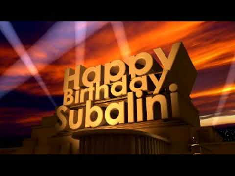 Happy Birthday Subalini