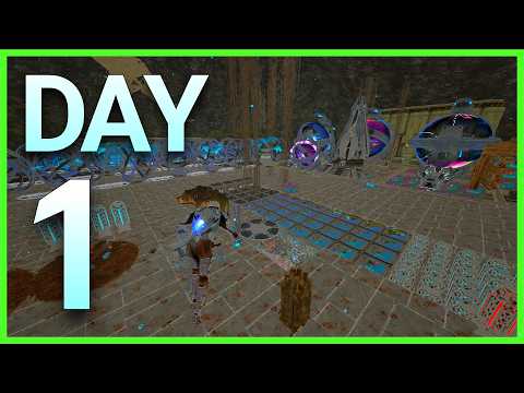 Day 1 Claiming the MOST OVERPOWERED CAVE In ARK | Solo INX Ark PVP