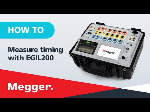 How to measure timing with the Megger EGIL200