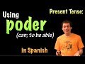 01051 Spanish Lesson - Present tense - poder