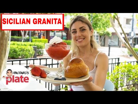 SICILIAN GRANITA AND BRIOCHE RECIPE | Granita Siciliana al Limone (Italian Lemon Ice Recipes)