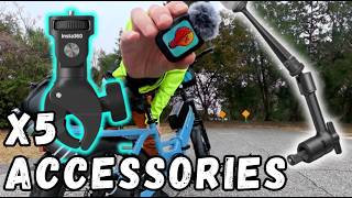 Insta360 X5 - Bike Accessories - @insta360 @Insta360_Tutorials #insta360 #insta360x5