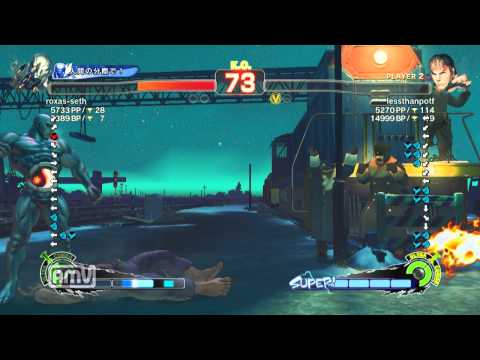 roxas-seth [Seth] vs lessthanpotf [Ryu] SSF4 AE Japanese Online Ranked Matches