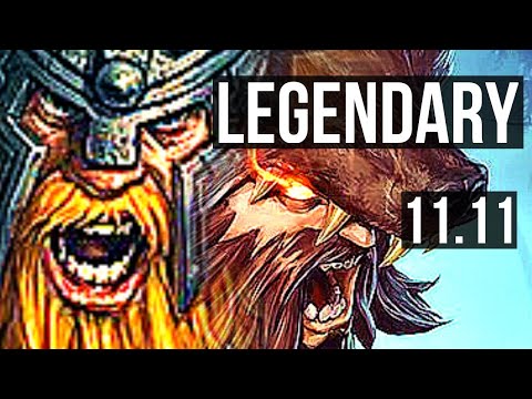 OLAF vs UDYR (JUNGLE) | 13/1/4, Legendary, 800+ games | BR Master | v11.11