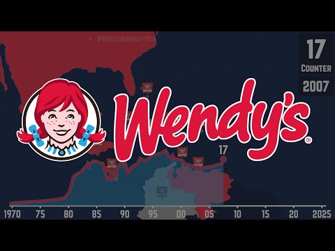 Wendy's Global Expansion, Mapped (1969–2025)
