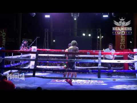 Elton Lara (Nic) VS Mauricio Fuentes (Col) - Nica Boxing Promotions