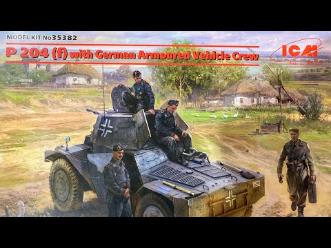 ICM P 204 (f) Armoured Vehicle with crew. A close look inside the box.