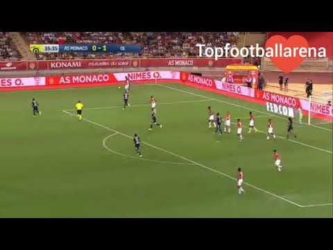 Monaco vs Lyon goal 9th August 2019. Memphis Depay goal