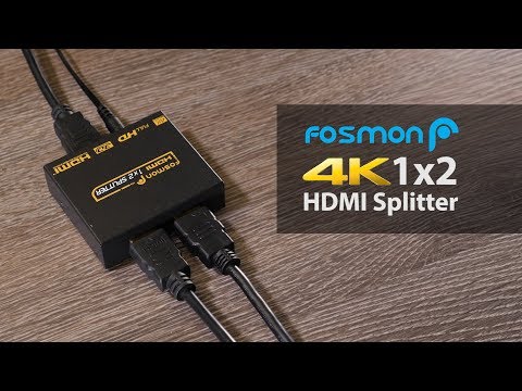 Fosmon 4K HDMI Switch 3 In 1 Out 4K@30Hz, 3-Port HDMI Splitter Hub