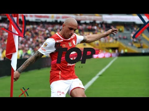 5 goles de fantasía de Omar Pérez con Santa Fe en el fútbol colombiano | El Top de Win Sports