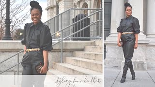 STYLING FAUX LEATHER | MSMEIKOSTYLE