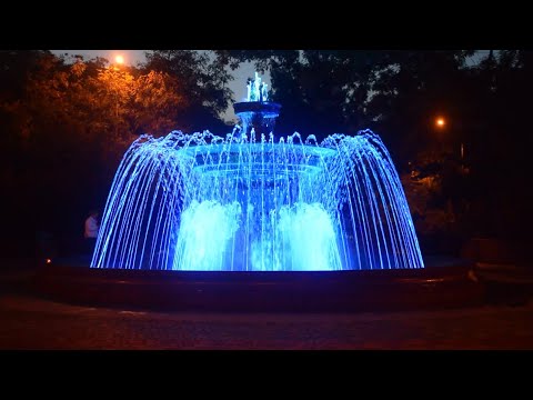 Fountain in Taras Shevchenko Park, Odessa, Ukraine.