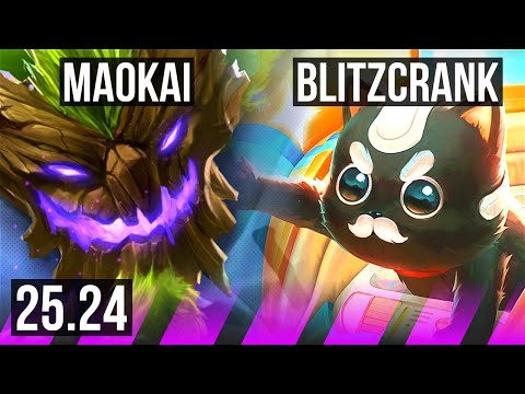 MAOKAI & Jhin vs BLITZCRANK & Kai'Sa (SUP) | KR Diamond | 25.24