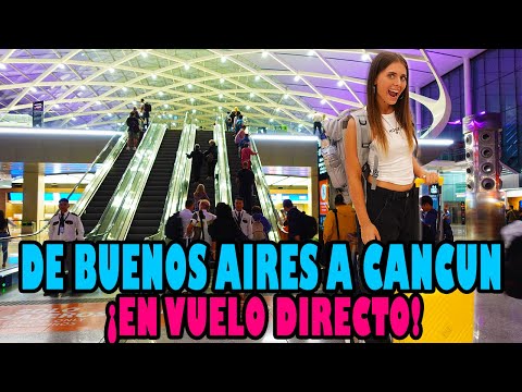 Volando de BUENOS AIRES a CANCUN en VUELO DIRECTO | ¿VALE LA PENA volar con AEROLINEAS ARGENTINAS?