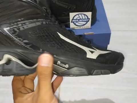 Review Sepatu Voli Mizuno Wave Lightning Z5 mid Original Fullblack