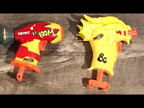 Nerf Fortnite Microshots Micro Bombs Away and Nerf Dungeons And Dragons Palarandusk
