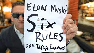 Elon Musk's Six Rules for Tesla Employees