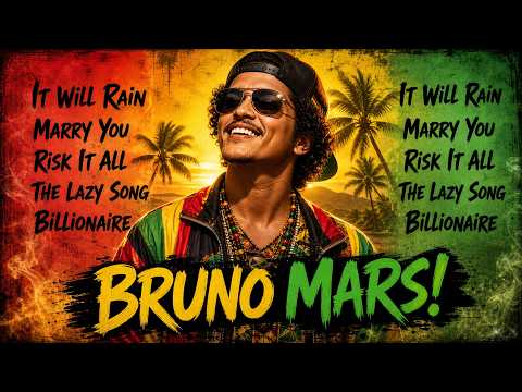 Bruno Mars Reggae Covers 2026 🌴 | It Will Rain, Marry You, Risk It All (1970s Reggae Version)