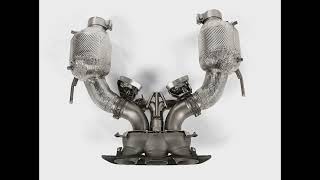 Video: Akrapovic Titan Slip-On Race Line Sportauspuff inkl. 200 Zeller Sport-Kats (OPF-Ersatz) Ferrari 296 GTB