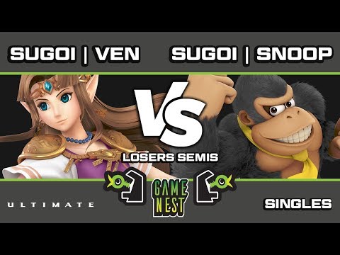 Game Nest Smash It Up: Sugoi | Ven (Zelda) vs Sugoi | Snoop (Donkey Kong/Lucina) - Losers Semis
