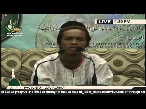 Pagtuntut Ilmo Agama lecture by Ustadz Omar Dalawis (Tausug)