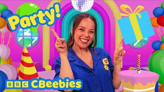 Time to Play Party 🥳 🎉| CBeebies House Fun with Evie and Friends 🌈✨