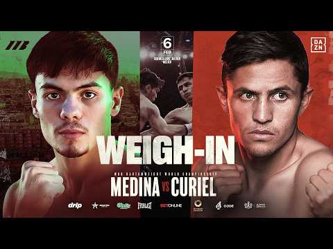 Christian Medina vs Adrian Curiel | Weigh-In | Matchroom Boxing