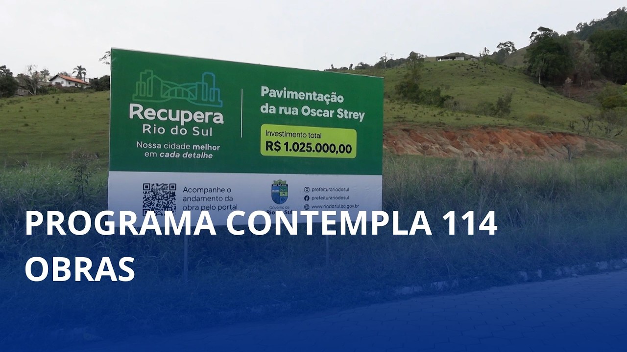 Maior pacote de pavimentações da história de Rio do Sul