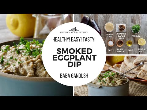 SMOKED EGGPLANT DIP | Easy! Healthy! Delicious!