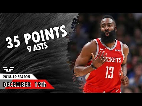 James Harden - 2018.12.19 - Rockets vs Wizards - 35 Pts, 9 Asts