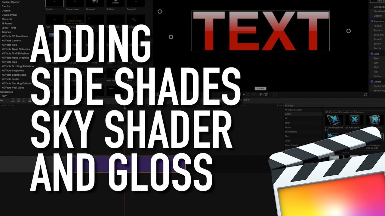Adding Side Shades Sky Shader and Gloss in <span style=