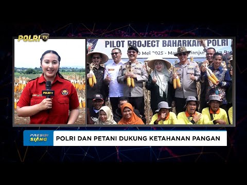 BAHARKAM POLRI DAN FKDB GELAR PANEN RAYA JAGUNG DI CIANJUR