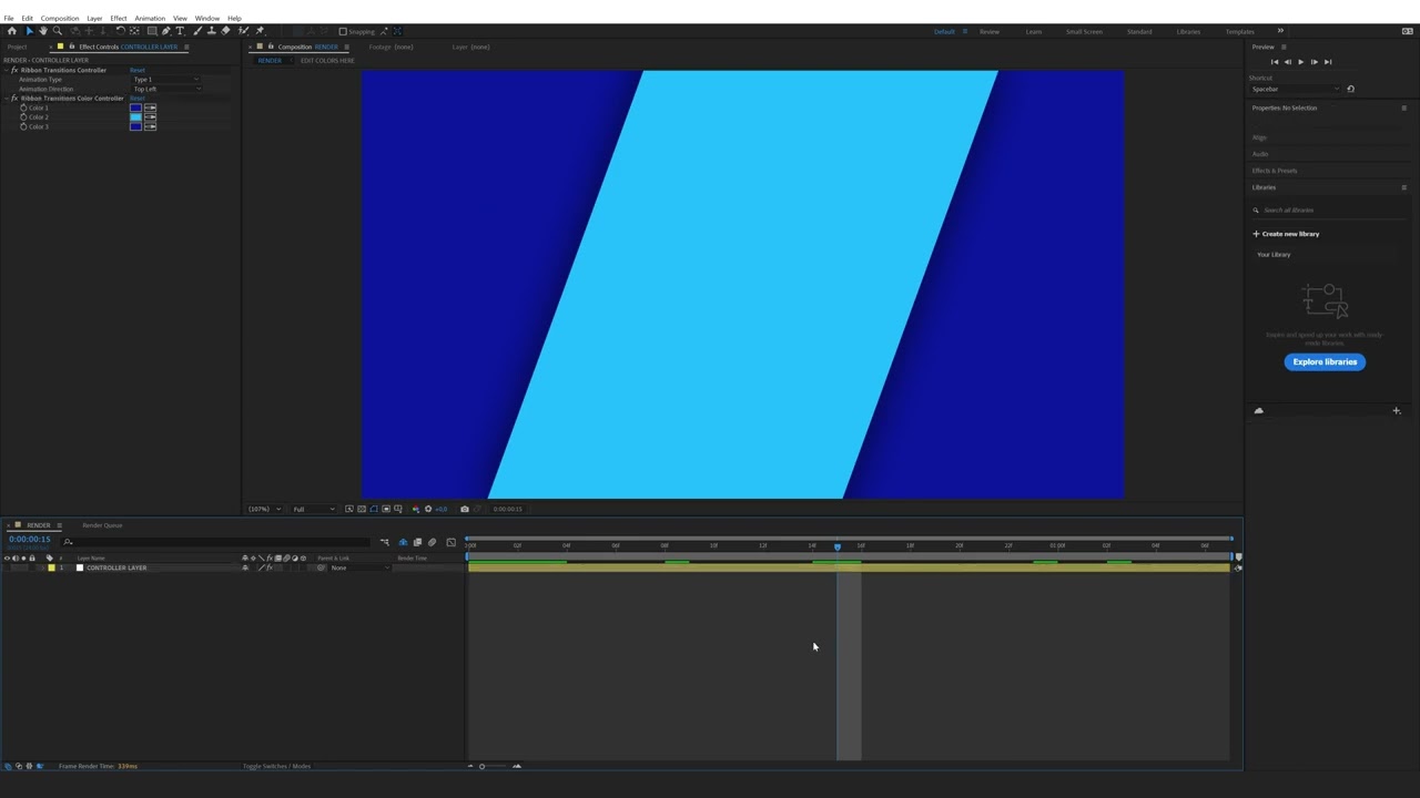 How to use and edit Transition Templates in After Effects